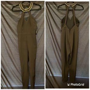 Black and gold jumpsuit